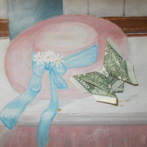 Origami Faux Money Dollar Butterfly Gift Topper Craft Accent Hand Created